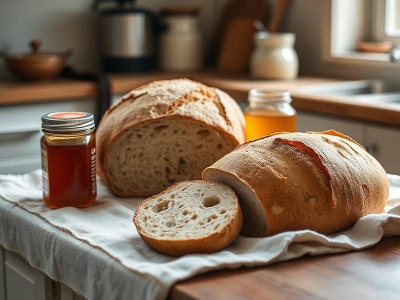 Country sourdough loaf sold by Mill Road Kitchen (sample), priced at $9.00 per loaf